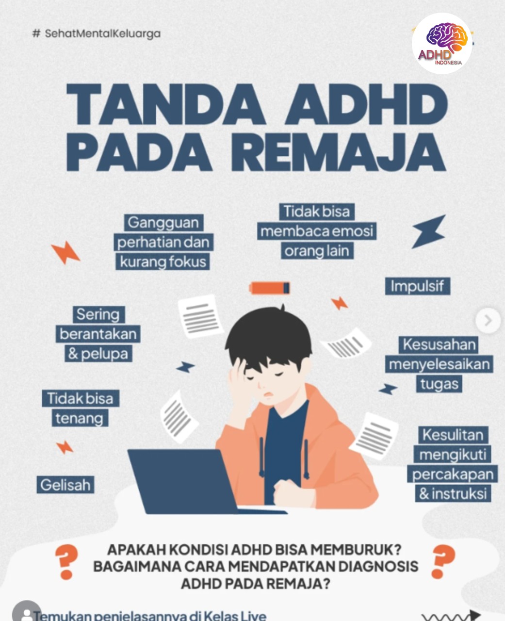 Screening ADHD Non-Diagnostik: Edukasi Awal bagi Orang Tua di Kabupaten Lampung Tengah